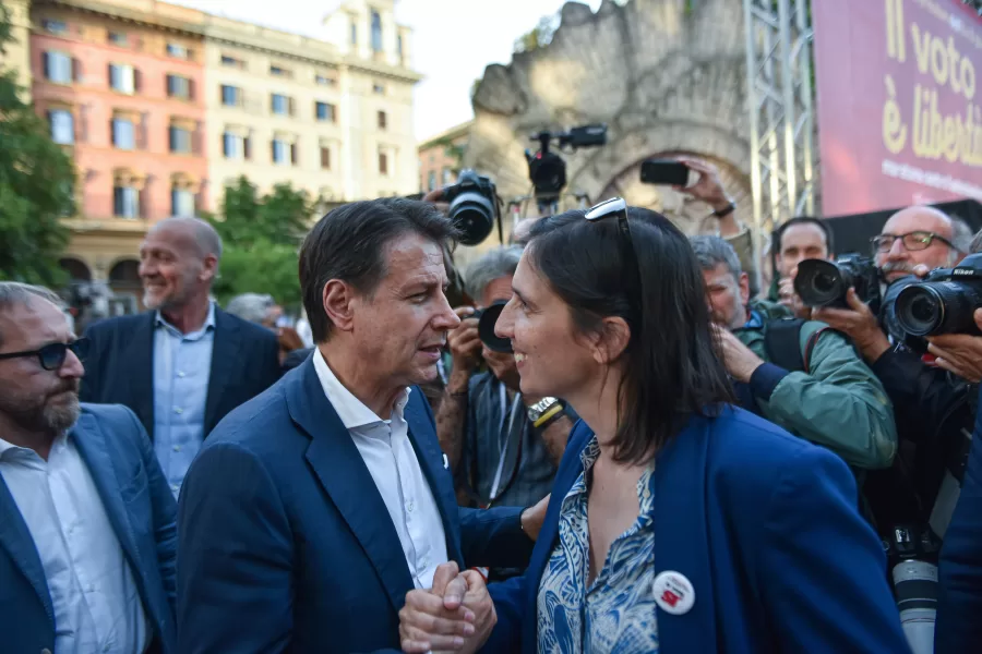 GIUSEPPE CONTE POLITICO M5S, ELLY SCHLEIN POLITICO,