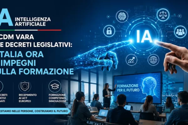 IA, il Cdm vara due decreti legislativi: l’Italia ora si impegni sulla formazione IA, il Cdm vara due decreti legislativi: l’Italia ora si impegni sulla formazione