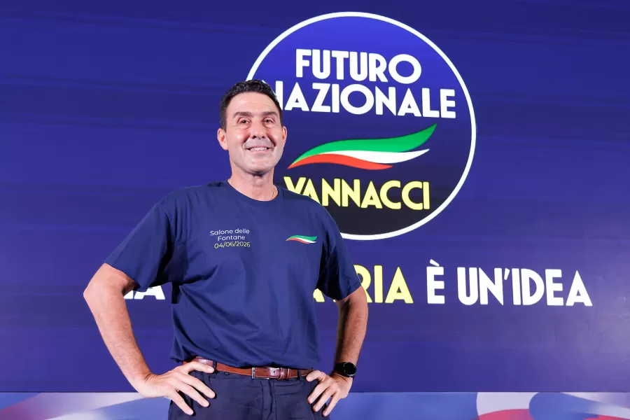 Il presidente di Futuro nazionale Roberto Vannacci durante l’evento “La mia patria è un’idea”, Roma, Giovedì 4 Giugno 2026 (Foto Roberto Monaldo / LaPresse)

President of the Futuro nazionale party Roberto Vannacci during the event “La mia patria è un’idea”, Rome, Thursday, June 4, 2026 (Photo by Roberto Monaldo / LaPresse)