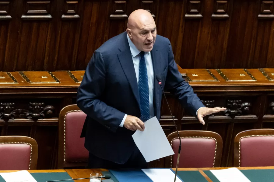 il Ministro della Difesa Guido Crosetto durante lo svolgimento del question time alla Camera dei Deputati a Roma, Mercoledì, 01 Luglio  2026  (foto Mauro Scrobogna / LaPresse) 

Defense Minister Guido Crosetto in occasion of the question time in the Chamber of Deputies in Rome, Wednesday,   July 01 2026. (Photo by Mauro Scrobogna / LaPresse )