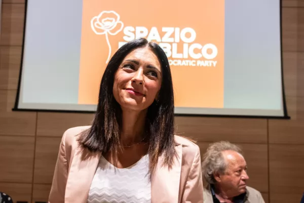 Pina Picierno presenta il suo nuovo soggetto politico: “spazio pubblico” all’hotel Nh carlina di Torino mercoledi 01 luglio  2026 ( foto Daniele Solavaggione/LaPresse) 
Pina Picierno presents her new political project, “Public Space,” at the NH Carlina Hotel in Turin. wednesday 01 july 2026 (photo Daniele Solavaggione/LaPresse)