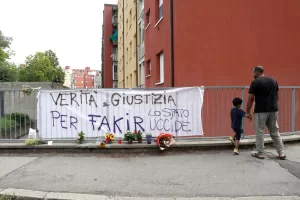 Striscione al Pilastro in ricordo di Fakir Abderrahim. Bologna 23 Luglio 2026 – Bologna – Italia
(Photo Alessandro Ruggeri / LaPresse)
A banner at the Pilastro in memory of Fakir Abderrahim. Bologna, July 23, 2026.- Bologna – Italy
(Alessandro Ruggeri/ LaPresse ) Striscione al Pilastro in ricordo di Fakir Abderrahim. Bologna 23 Luglio 2026 – Bologna – Italia
(Photo Alessandro Ruggeri / LaPresse)
A banner at the Pilastro in memory of Fakir Abderrahim. Bologna, July 23, 2026.- Bologna – Italy
(Alessandro Ruggeri/ LaPresse )