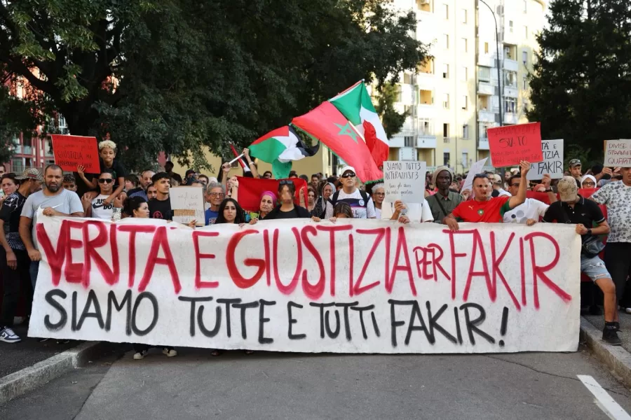 Corteo Pacifico per le vie del quartiere Pilastro per chiedere giustizia per Fakir 
Bologna (Italia) 26 Luglio 2026
(Photo Guido Calamosca / LaPresse)

Peaceful march through the streets of the Pilastro neighborhood to demand justice for Fakir.

july 26, 2026 – Bologna – Italia
(Guido Calamosca/ LaPresse )