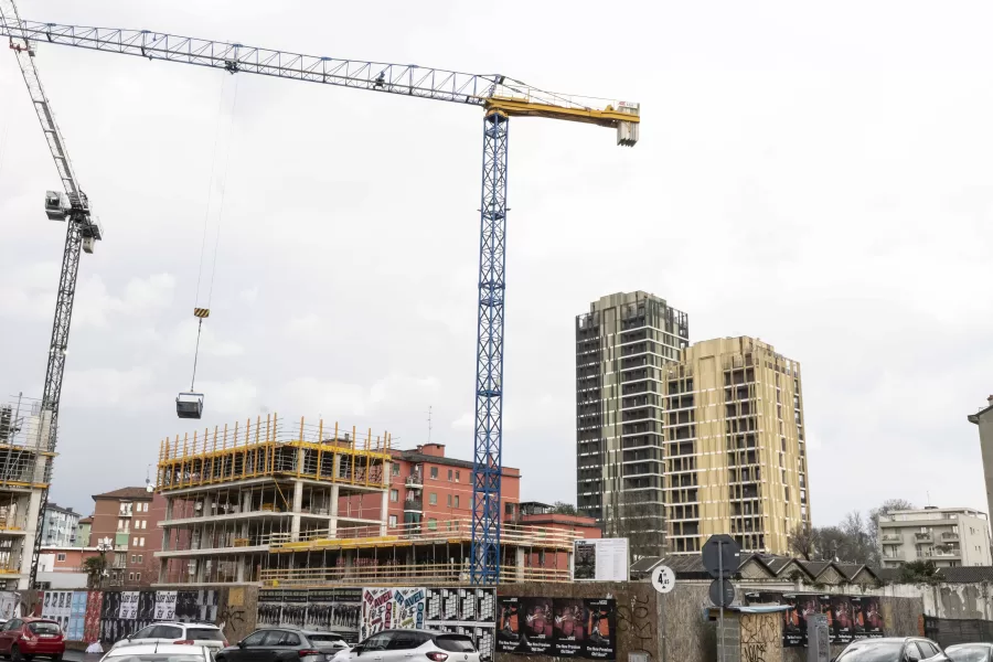 Cantieri di Park Towers. Milano, 13 marzo . Milano, 13 marzo 2025. Photo by Claudia Vanacore/LaPresse