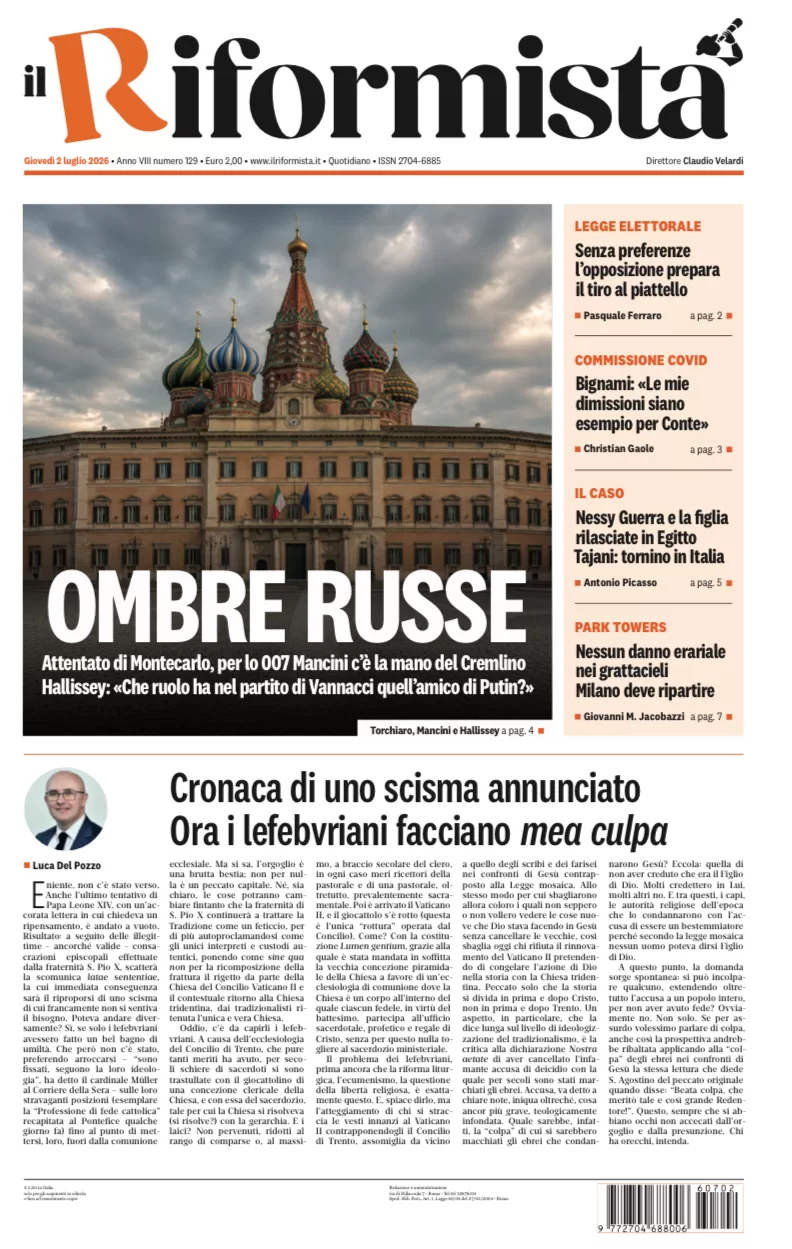 Quotidiano del 2 Luglio 2026