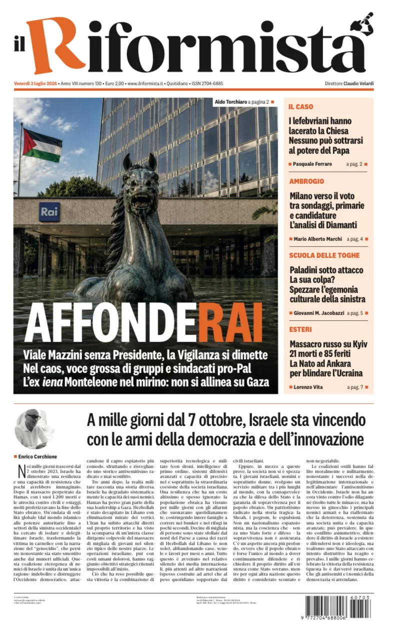 Quotidiano del 3 Luglio 2026