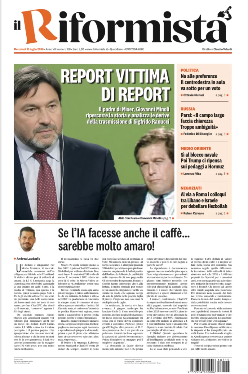 Quotidiano del 15 Luglio 2026