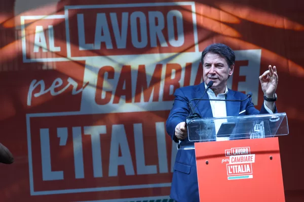 NAPLES – July 8, 2026, Piazza del Gesù – “Together to Change Italy,” an initiative featuring Elly Schlein, Giuseppe Conte, Angelo Bonelli, Nicola Fratoianni, Gaetano Manfredi, and Roberto Fico.
In the pics: Giuseppe Conte,
(Photo by Alessandro Garofalo/LaPresse)