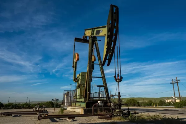 A well at the San Ardo Oil Field in San Ardo, Calif., Monday, March 9, 2026. (AP Photo/Nic Coury)