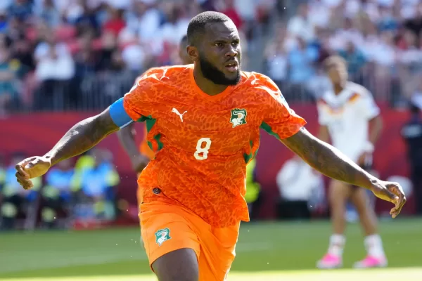 Ivory Coast’s Franck Kessie (8) celebrates his goal against Germany during the World Cup Group E soccer match between Germany and Ivory Coast in Toronto, Saturday, June 20, 2026. (Frank Gunn/The Canadian Press via AP)
Associate Press/ LaPresse
Only Italy and Spain Ivory Coast’s Franck Kessie (8) celebrates his goal against Germany during the World Cup Group E soccer match between Germany and Ivory Coast in Toronto, Saturday, June 20, 2026. (Frank Gunn/The Canadian Press via AP)
Associate Press/ LaPresse
Only Italy and Spain