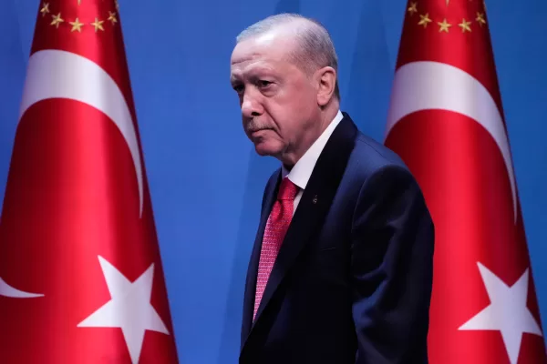 Turkish President Recep Tayyip Erdogan arrives for a media conference at the NATO summit in Ankara, Turkey, Wednesday, July 8, 2026. (AP Photo/Hussein Malla)
Associated Press / LaPresse
Only italy and spain Turkish President Recep Tayyip Erdogan arrives for a media conference at the NATO summit in Ankara, Turkey, Wednesday, July 8, 2026. (AP Photo/Hussein Malla)
Associated Press / LaPresse
Only italy and spain