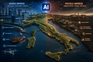 L’AI che divide l’Italia e segna la nuova frattura dell’economia: le grandi imprese corrono, le piccole restano indietro L’AI che divide l’Italia e segna la nuova frattura dell’economia: le grandi imprese corrono, le piccole restano indietro