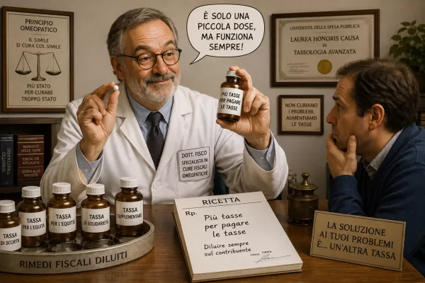 L’omeopatia fiscale, più tasse per curare le tasse: è l’economia da campagna elettorale