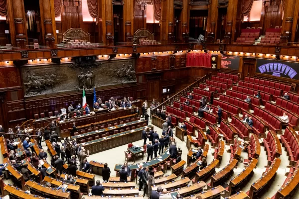 voto di fiducia sulla proroga degli aiuti militari all’Ucraina. Camera dei Deputati, Roma Mercoledì 11 Febbraio 2026 (foto Mauro Scrobogna / LaPresse)  

vote of confidence in extending military aid to Ukraine. Chamber of Deputies, Rome, Wednesday February 11 2026. (Photo by Mauro Scrobogna / LaPresse)