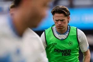 Napoli’s Scott McTominay during the Serie A soccer match between Napoli and Como at the Diego Armando Maradona Stadium in Naples, southern italy – Sunday , August 30, 2026. Sport – Soccer .
(Photo by Alessandro Garofalo/LaPresse) Napoli’s Scott McTominay during the Serie A soccer match between Napoli and Como at the Diego Armando Maradona Stadium in Naples, southern italy – Sunday , August 30, 2026. Sport – Soccer .
(Photo by Alessandro Garofalo/LaPresse)