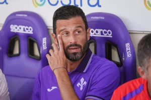 FiorentinaÕs head coach Fabio Grosso looks on during the Serie A soccer match between Fiorentina and Torino at the Artemio Franchi Stadium in Florence, north Italy – Saturday, September 5, 2026 – (Photo by Massimo Paolone/LaPresse) FiorentinaÕs head coach Fabio Grosso looks on during the Serie A soccer match between Fiorentina and Torino at the Artemio Franchi Stadium in Florence, north Italy – Saturday, September 5, 2026 – (Photo by Massimo Paolone/LaPresse)