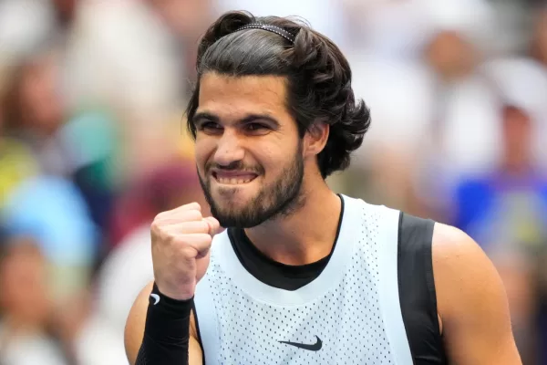 Carlos Alcaraz, of Spain, reacts after he won against Tommy Paul, of the United States, during the fourth round of the U.S. Open tennis championships Sunday, Sept. 6, 2026, in New York. (AP Photo/Yuki Iwamura)
Associate Press/ LaPresse
Only Italy and Spain Carlos Alcaraz, of Spain, reacts after he won against Tommy Paul, of the United States, during the fourth round of the U.S. Open tennis championships Sunday, Sept. 6, 2026, in New York. (AP Photo/Yuki Iwamura)
Associate Press/ LaPresse
Only Italy and Spain