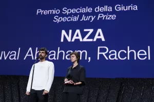 Special Jury Prize to Rachel Szor, left, and Yuval Abraham for the film ‘Naza’ at the Closing Ceremony of the 83rd Venice Film Festival September 12 2026, Venice, Italy (photo by Gian Mattia DAlberto/Lapresse) Special Jury Prize to Rachel Szor, left, and Yuval Abraham for the film ‘Naza’ at the Closing Ceremony of the 83rd Venice Film Festival September 12 2026, Venice, Italy (photo by Gian Mattia DAlberto/Lapresse)