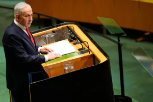 Israeli Prime Minister Benjamin Netanyahu speaks during the 81st session of the United Nations General Assembly at United Nations headquarters, Thursday, Sept. 24, 2026. (AP Photo/Yuki Iwamura) Israeli Prime Minister Benjamin Netanyahu speaks during the 81st session of the United Nations General Assembly at United Nations headquarters, Thursday, Sept. 24, 2026. (AP Photo/Yuki Iwamura)
