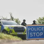Police guard a road leading to RAF Fairford, in Fairford, England, Monday, Sept. 28, 2026. (AP/Alastair Grant)





Associate Press/ LaPresse
Only Italy and Spain