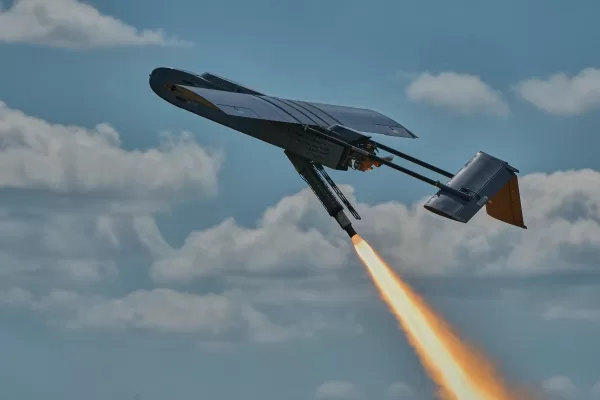 A Ukrainian FP-1 long-range attack drone is launched by the 413th Separate Regiment of Unmanned Systems “Raid” on a deep-strike drone mission to hit Russian targets deep in their territory, in an undisclosed location in Ukraine, Sunday, Aug. 16, 2026. (AP Photo/Efrem Lukatsky)
Associated Press / LaPresse
Only italy and spain A Ukrainian FP-1 long-range attack drone is launched by the 413th Separate Regiment of Unmanned Systems “Raid” on a deep-strike drone mission to hit Russian targets deep in their territory, in an undisclosed location in Ukraine, Sunday, Aug. 16, 2026. (AP Photo/Efrem Lukatsky)
Associated Press / LaPresse
Only italy and spain
