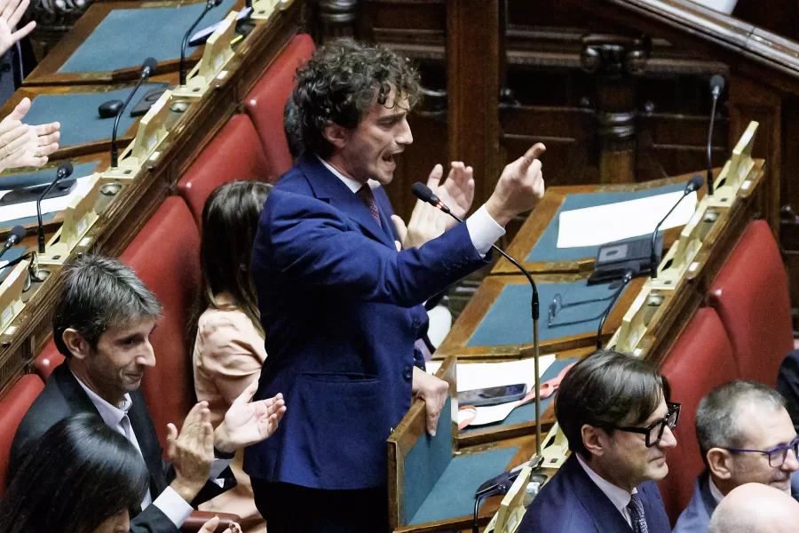 Galeazzo Bignami interviene nell’aula della Camera in risposta alle accuse del capogruppo del M5S Riccardo Ricciardi dopo la richiesta di esclusione da parte del gruppo di FdI del senatore Scarpinato dalla commissione Antimafia, Roma, Mercoledì 7 ottobre 2026 (Foto Roberto Monaldo / LaPresse)

Galeazzo Bignami speaks in the Chamber of deputies in response to the accusations of the M5S group leader Riccardo Ricciardi following the request by the FdI party group for the exclusion of Senator Scarpinato from the Anti-Mafia Commission, Rome, Wednesday, October 7, 2026 (Photo by Roberto Monaldo / LaPresse)