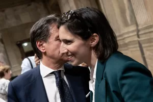 Giuseppe Conte M5S Elly Schlein PD in occasione del convegno organizzato dalle realtà dell’associazionismo cattolico italiano ‘ridare voce alla democrazia’ tenutosi presso l’istituto Luigi Sturzo. Roma, Lunedì 06 Luglio 2026 (photo by Mauro Scrobogna / LaPresse)
Giuseppe Conte M5S Elly Schlein PD on the occasion of the conference organized by Italian Catholic associations, “Restoring Voice to Democracy,” held at the Luigi Sturzo Institute. Rome, Monday July 06 2026 (photo by Mauro Scrobogna / LaPresse) Giuseppe Conte M5S Elly Schlein PD in occasione del convegno organizzato dalle realtà dell’associazionismo cattolico italiano ‘ridare voce alla democrazia’ tenutosi presso l’istituto Luigi Sturzo. Roma, Lunedì 06 Luglio 2026 (photo by Mauro Scrobogna / LaPresse)
Giuseppe Conte M5S Elly Schlein PD on the occasion of the conference organized by Italian Catholic associations, “Restoring Voice to Democracy,” held at the Luigi Sturzo Institute. Rome, Monday July 06 2026 (photo by Mauro Scrobogna / LaPresse)
